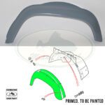 LAND ROVER FRONT WHEELARCH RH PRIMED DEFENDER 07-15 MTC6874P GENUINE