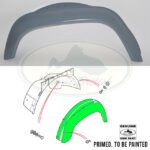 LAND ROVER FRONT WHEELARCH LEFT PRIMED DEFENDER 07-15 MTC6875P GENUINE