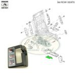 LAND ROVER LATCH COVER MOULDING RH LR3 LR4 HXT500780PVJ GENUINE