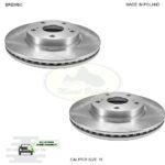 LAND ROVER FRONT BRAKE DISCS 18'' RANGE SPORT LR161889 BREMBO