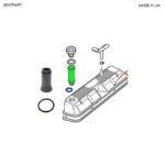 LAND ROVER OIL FILLER NECK DISCOVERY 2 II RANGE P38 99-02 ERR6555 564258 BRITPART