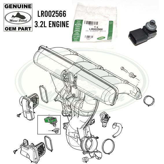 LAND ROVER INLET MANIFOLD MAP SENSOR LR2 FREELANDER 2 3.2L LR002566 OEM