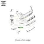 LAND ROVER BUMPER LOWER EXTENSION RIGHT RANGE SPORT LR099451 OEM