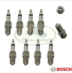 LAND ROVER PLATINUM SPARK PLUG SET x8 RANGE M62 03-05 NLP000030 LR021006 BOSCH