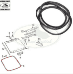 LAND ROVER TAILGATE GLASS SEAL RR SPORT LR016985 OEM