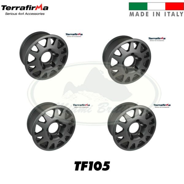 LAND ROVER DAKAR ALLOY WHEEL BLACK 7X16 SET x4 TF105 TF