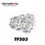 LAND ROVER SET OF 4 ALLOY WHEEL SPACERS & NUTS 30mm RANGE LR3 RANGE SPORT TF303 TF