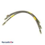 LAND ROVER STD SIZE STAINLESS STEEL BRAKE HOSE SET DEFENDER 90 87-99 TF640GD TF
