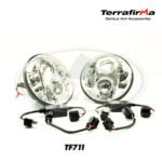 LAND ROVER HEADLIGHT LHD PAIR DEFENDER TF711 TERRAFIRMA