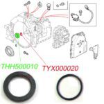 LAND ROVER TORQUE CONVERTER OIL SEAL KIT THH500010 TYX000020 OEM