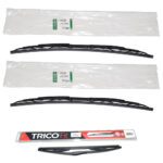 LAND ROVER FRONT & REAR WIPER BLADES SET DISCOVERY 2 DKC100960 DKC100890 MR0137 GENUINE TRICO