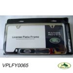 LAND ROVER LICENSE PLATE FRAME BRACKET POLISHED STAINLESS STEEL VPLFY0065 OEM