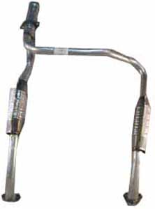 LAND ROVER DOWN PIPE EXHAUST ASSY. MUFFLER RANGE P8 95-98 WCD000860 ALLMAKES4x4