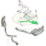 LAND ROVER TAIL REAR END PIPE EXHAUST MUFFLER SET RANGE P38 97-02 WDV100260 WDV100270 ALLMAKES4x4