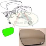 LAND ROVER EXTERIOR CONVEX MIRROR GLASS RH RANGE EVOQUE LR025225 GENUINE