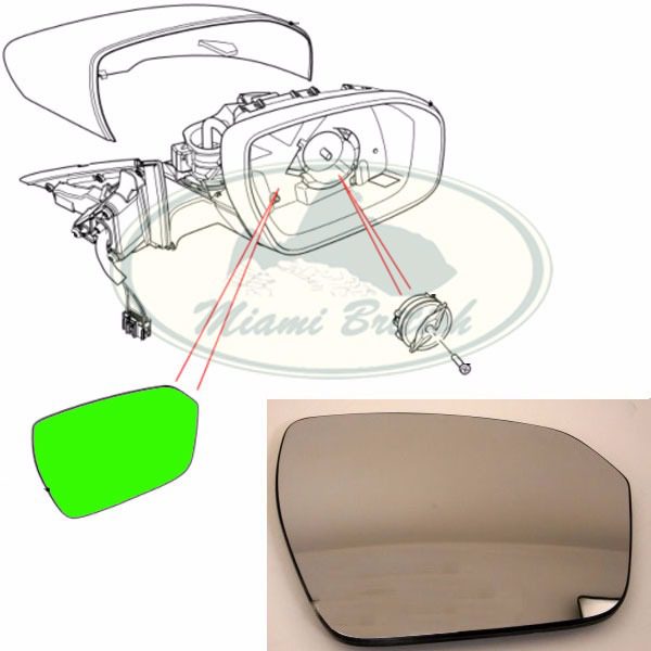 LAND ROVER EXTERIOR CONVEX MIRROR GLASS RH RANGE EVOQUE LR025225 GENUINE