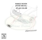 LAND ROVER FRONT NAME PLATE HOOD "RANGE ROVER" RR VELAR 17-21 LR147286 LR147287 GENUINE