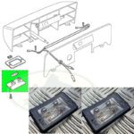 LAND ROVER REAR LICENCE PLATE LAMP x2 DISCOVERY I & II XFC500050 USED