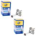 LAND ROVER HEAD LAMP LIGHT HALOGEN BULB SET LR3 LR4 RANGE XZQ000011 HELLA