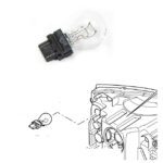 LAND ROVER FRONT LAMP TURN SIGNAL BULB LR3 XZQ500050 HELLA