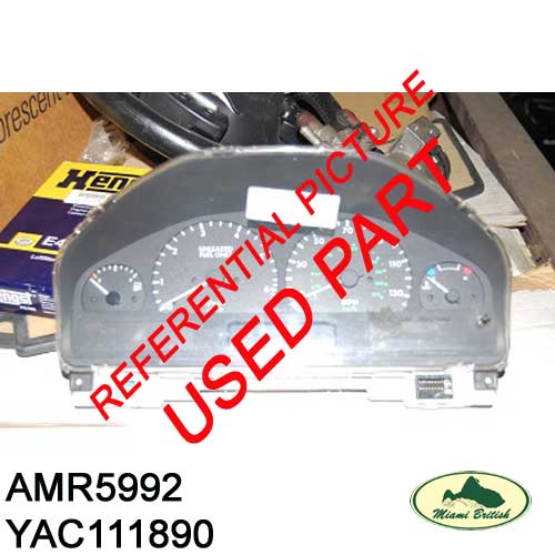 LAND ROVER SPEEDOMETER INSTRUMENT CLUSTER RANGE P38 95-98 YAC111890 USED