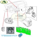 LAND ROVER CENTER CONSOLE CLOCK RANGE 03-06 YFB000091PUY USED