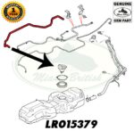 LAND ROVER FUEL TANK HOSE RANGE SPORT LR4 5.0L & 3.0L LR015379 GENUINE