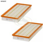 LAND ROVER AIR ELEMENT FILTER x2 V8 5.0L RANGE LR4 RR SPORT 10-12 LR011593 HENGST
