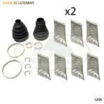 LAND ROVER FRONT AXEL DRIVESHAFT CV JOINT BOOT SET x2 RANGE 03-12 TDR000120 GKN