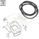 LAND ROVER UPPER RUBBER TAILGATE DOOR SEAL RR SPORT 10 - 13 LR024948 OEM