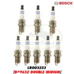 LAND ROVER SPARK PLUG SET "DOUBLE IRIDIUM" x8 RANGE LR3 RR SPORT LR005253 BOSCH