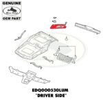 LAND ROVER SUN VISOR SUNVISOR LEFT LH DISCOVERY I - II EDQ000530LUM GENUINE
