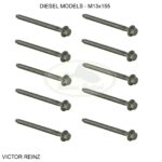 LAND ROVER CYLINDER HEAD BOLT x10 LR3 LR4 RANGE SPORT RANGE TDV6 1331316 VR