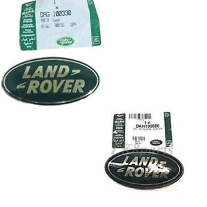 LAND ROVER FRONT & REAR LOGO DECAL EMBLEM BADGE DISCOVERY 2 DAG100330 DAH100680 GENUINE