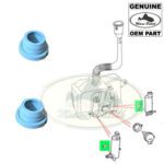 LAND ROVER WASHER PUMP RESERVOIR GROMMET SET x2 LR2 LR3 LR4 RANGE AFU4506 OEM