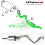LAND ROVER TAIL REAR END PIPE EXHAUST MUFFLER SILENCER DISCOVERY 2 V8 WDE100660 AM