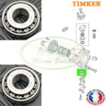 LAND ROVER LOWER SWIVEL PIN BEARING x2 RANGE CLASSIC DEFENDER DISCOVERY I 606666 TIMKEN