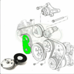 LAND ROVER BELT TENSIONER PULLEY DIESEL 2.7L & 3.0L LR4 RANGE SPORT XF XJ LR016140 JDE11364 LUK OEM