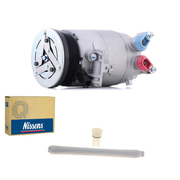 LAND ROVER AC COMPRESSOR & FILTER RR EVOQUE LR2 LR056302 LR002942 NISSENS