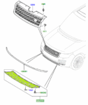 GENUINE LAND ROVER TOWING HOOK COVER FITS RANGE ROVER "SPECIAL EDITION" (13-18) - LR052707