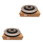 LAND ROVER REAR BRAKE ROTOR DISC SET NEW RANGE RR SPORT LR153550 GENUINE