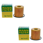 LAND ROVER DIESEL 2.2L LR2 FREELANDER 2 RANGE EVOQUE OIL FILTER x2 LR001247 MANN