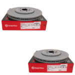 LAND ROVER FRONT BRAKE ROTOR SET RANGE VELAR LR161917 BREMBO